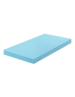 Memory Foam Mattress Topper in Blue