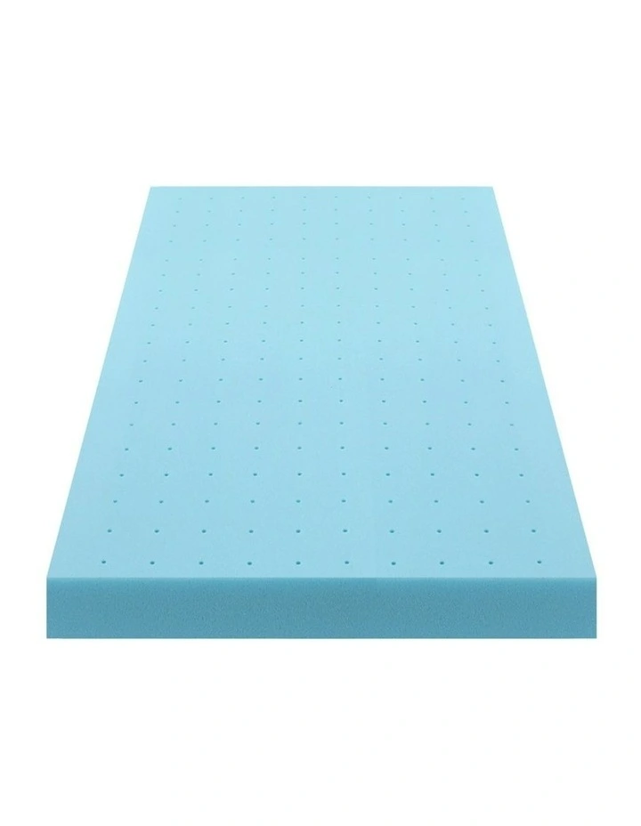 Memory Foam Mattress Topper in Blue image 2