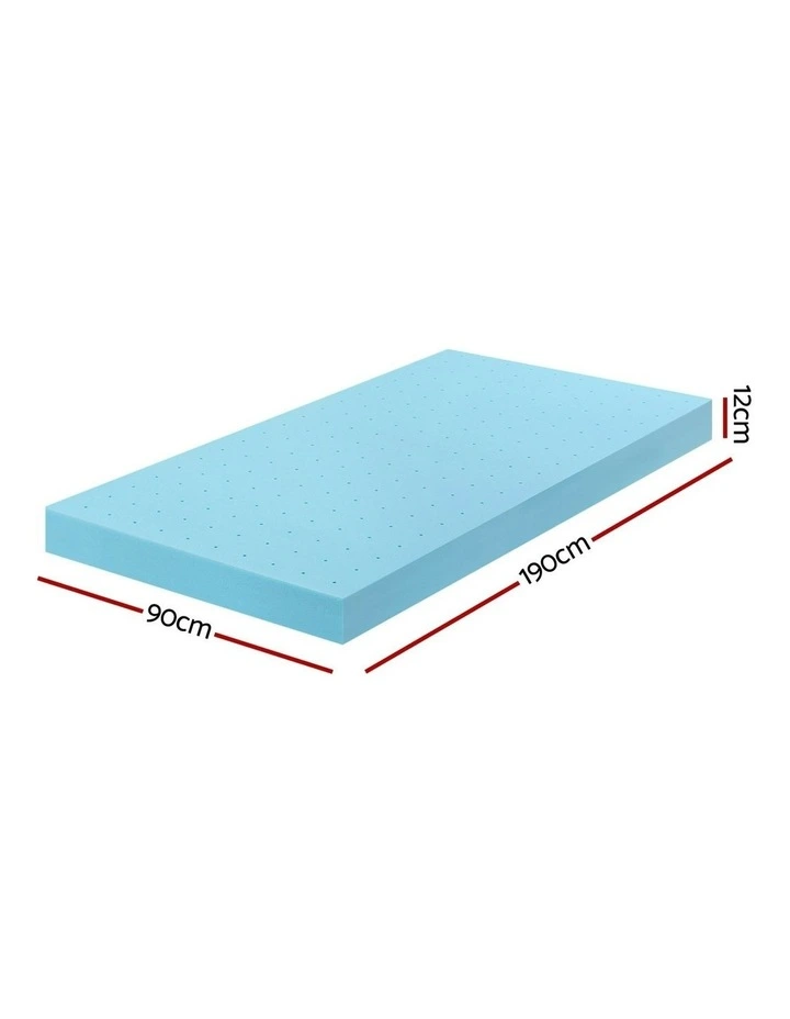 Memory Foam Mattress Topper in Blue image 4