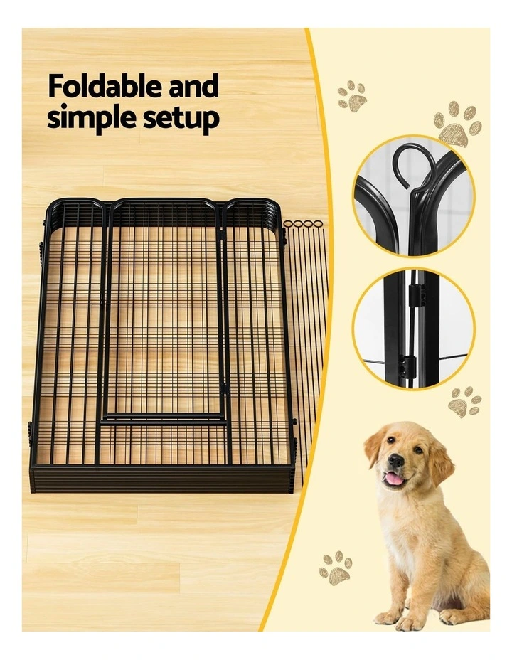 Pet Playpen Cage in Black image 7