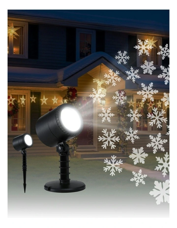 Laser Snowflake Projector Christmas Lights in Black image 3