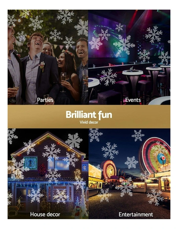 Laser Snowflake Projector Christmas Lights in Black image 6