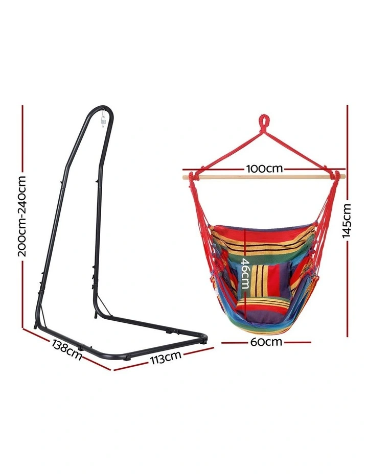 Hammock Chair Set in Multi image 4