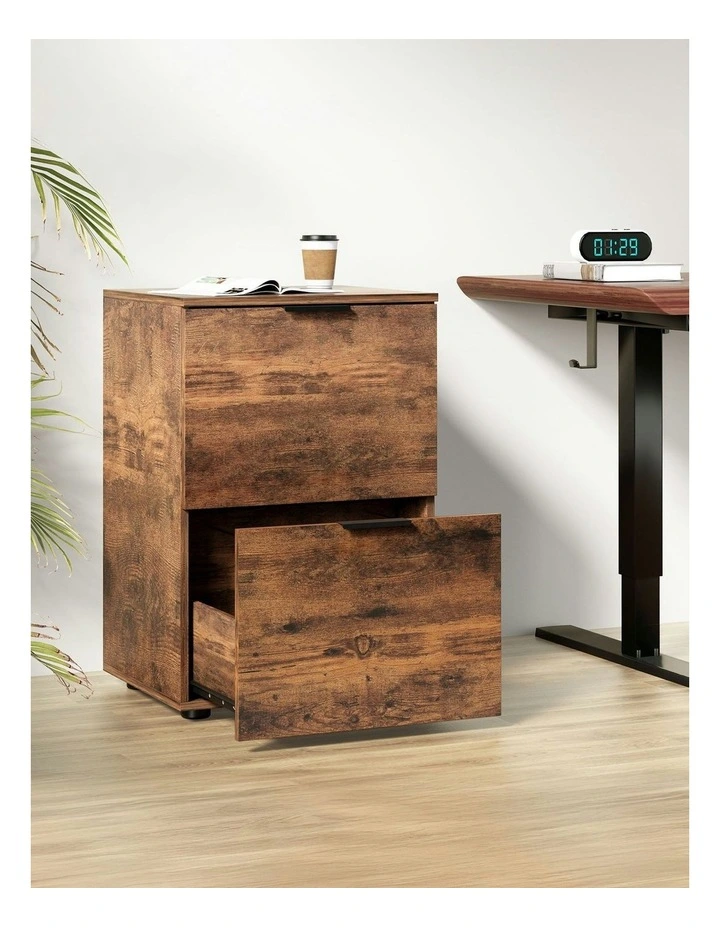 Filing Cabinet in Brown image 3