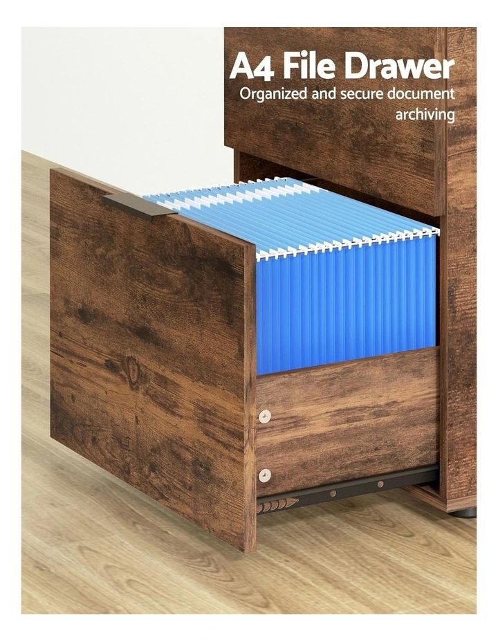 Filing Cabinet in Brown image 5