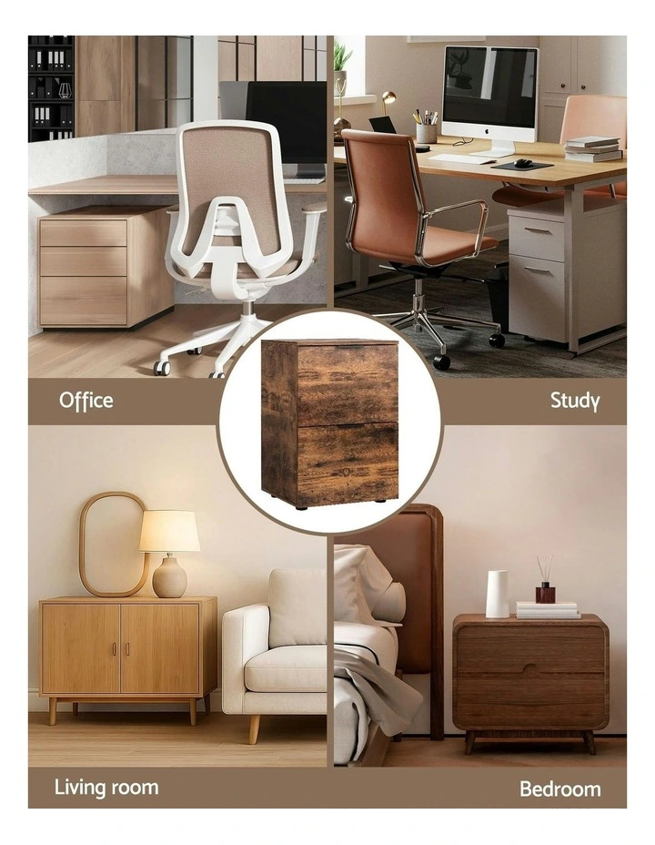 Filing Cabinet in Brown image 7
