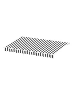 Instahut Retractable Folding Arm Awning Manual Sunshade 5Mx3M Grey White
