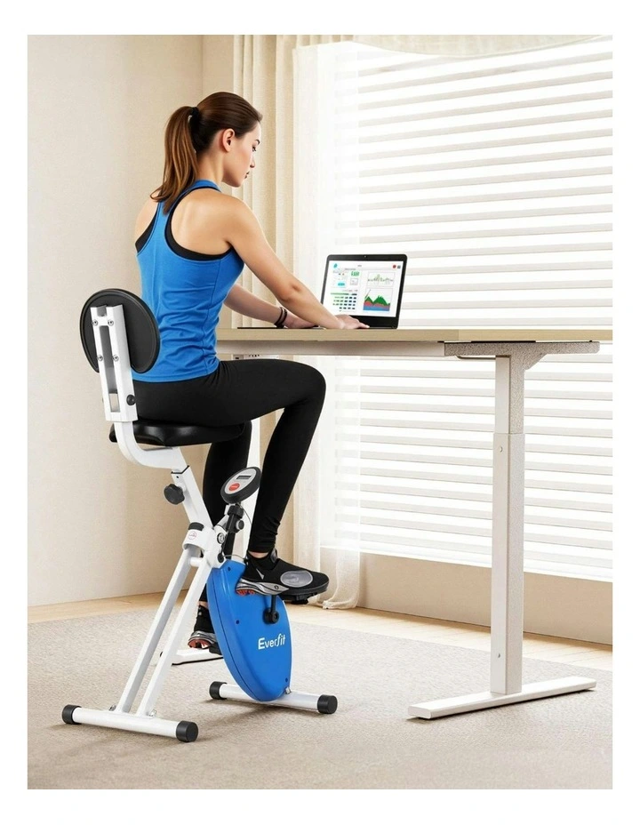 X-Bike with 120cm Automatic Standing Desk in Oak image 5