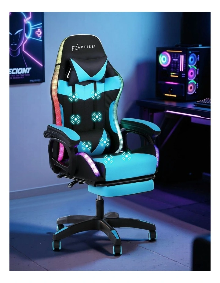 Gaming Chair in Cyan image 3