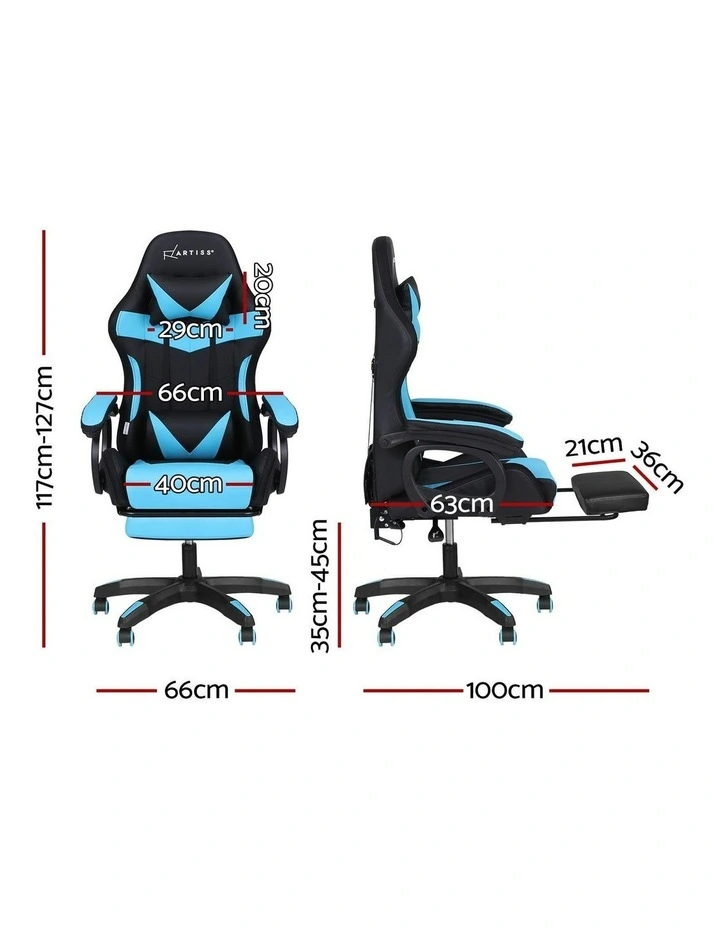 Gaming Chair in Cyan image 4