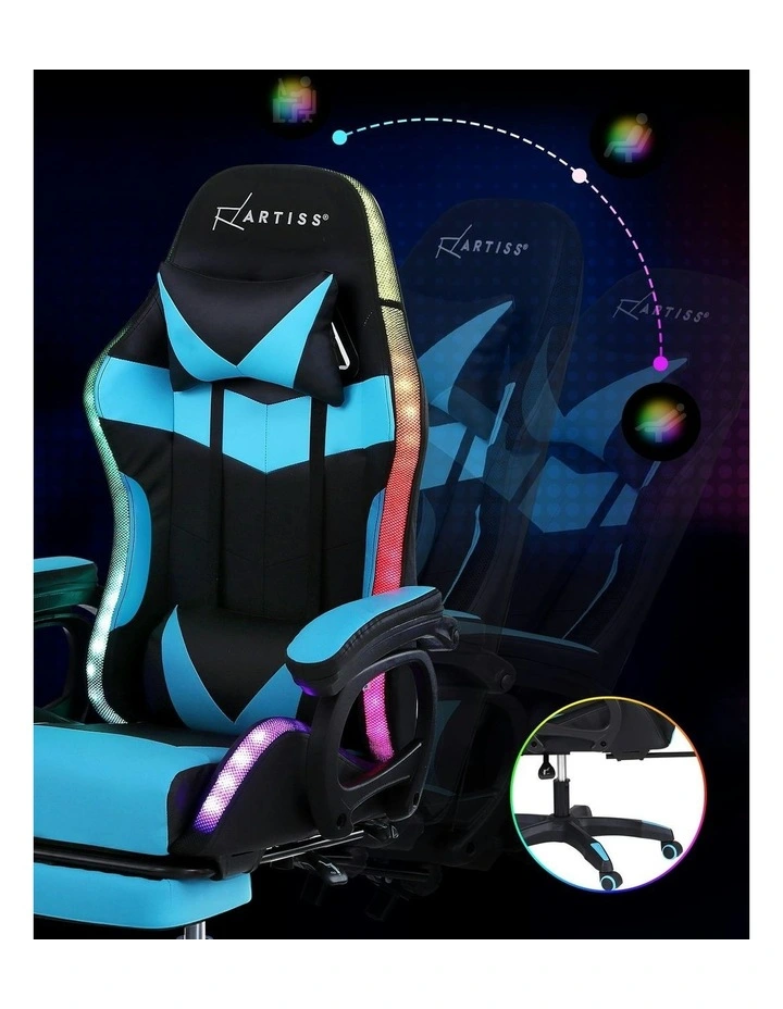Gaming Chair in Cyan image 7