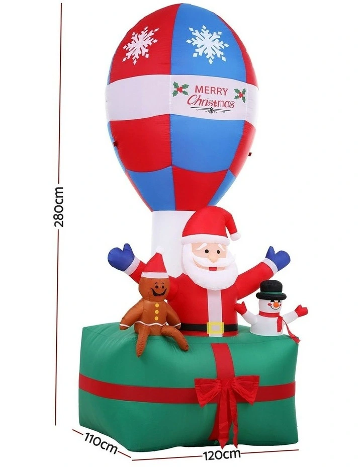 Christmas Inflatable Santa in Ballon 2.8m image 4