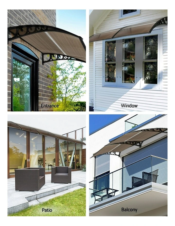 Window Door Awning 0.8mx1m in Brown image 5