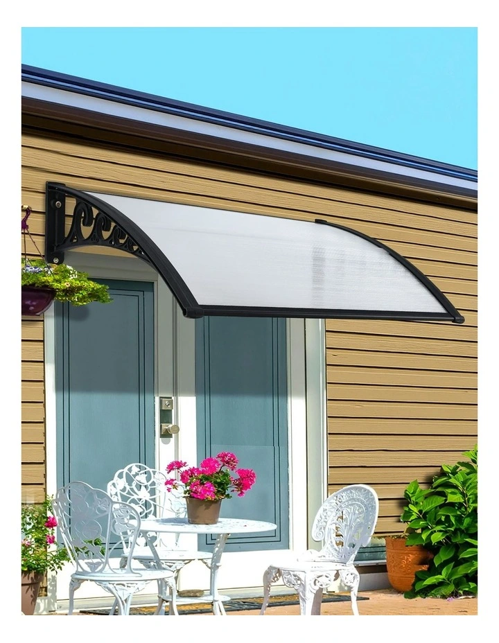 Window Door Awning 0.8mx1m in Transparent image 3