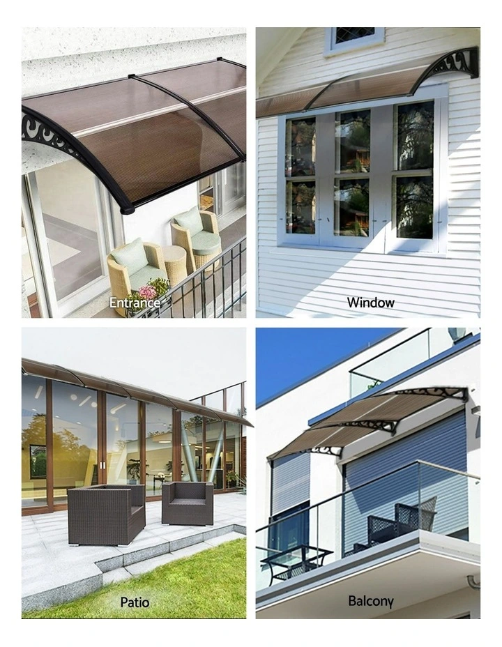 Window Door Awning 0.8mx2m in Brown image 5