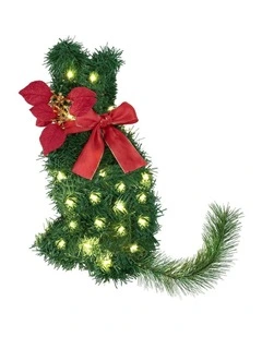Cat Christmas Wreath 35x30cm