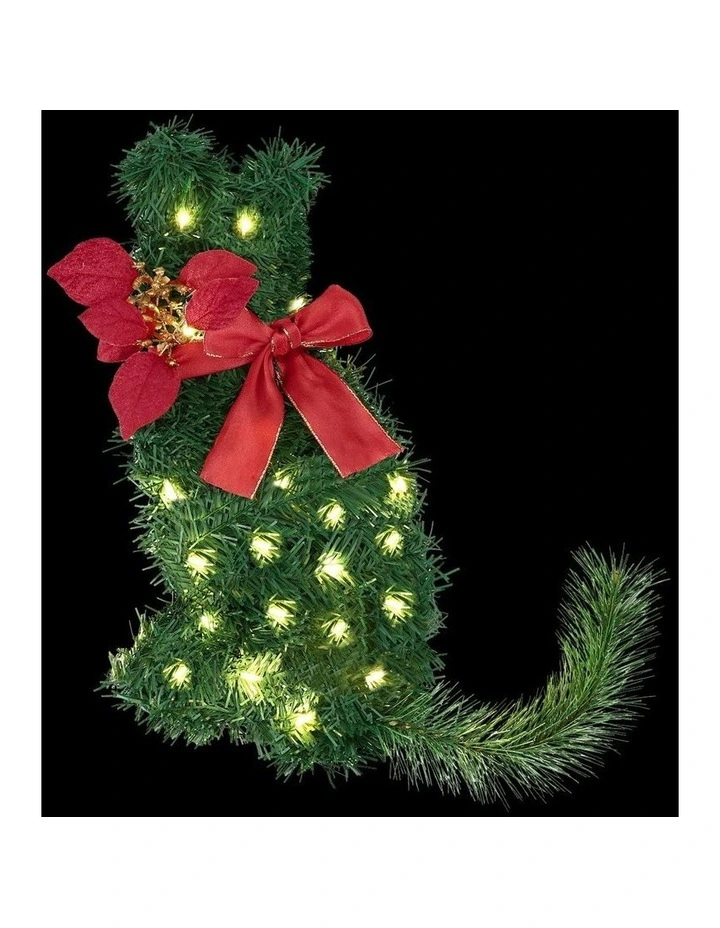 Cat Christmas Wreath 35x30cm image 2