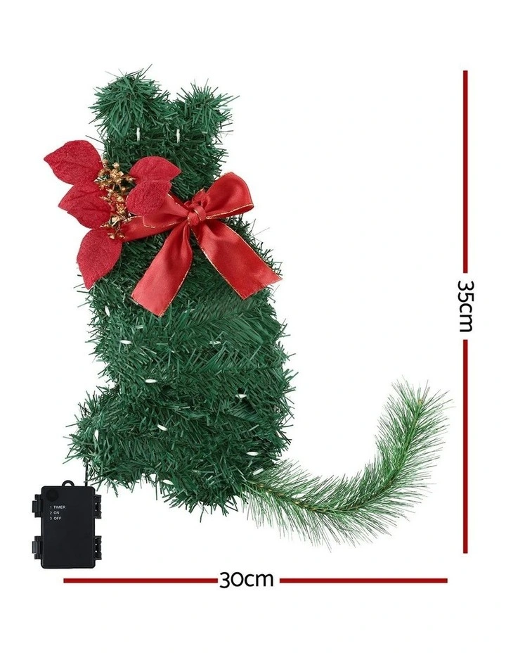 Cat Christmas Wreath 35x30cm image 4