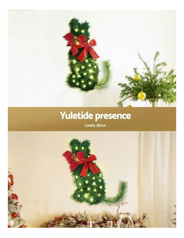Cat Christmas Wreath 35x30cm image 6