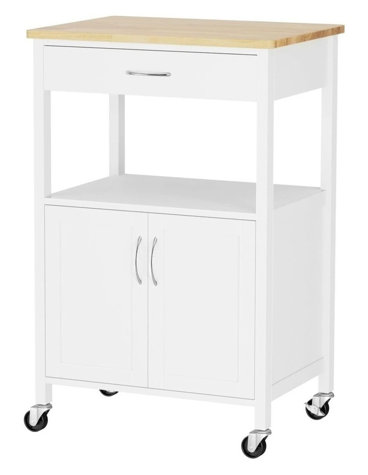 Artiss Kitchen Island Storage Drawer Cupboard 60cm in White image 1