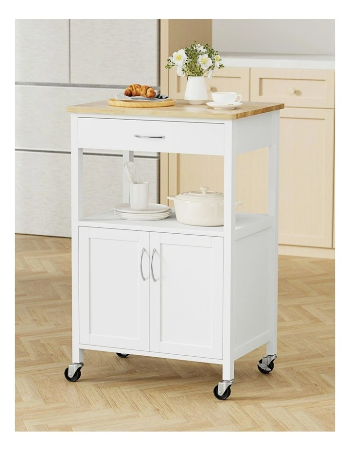Artiss Kitchen Island Storage Drawer Cupboard 60cm in White image 3
