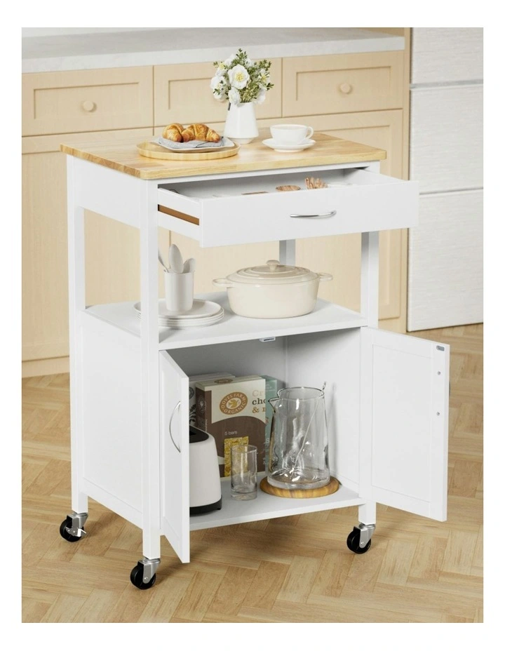 Artiss Kitchen Island Storage Drawer Cupboard 60cm in White image 5