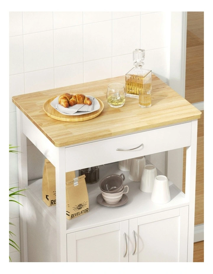 Artiss Kitchen Island Storage Drawer Cupboard 60cm in White image 6