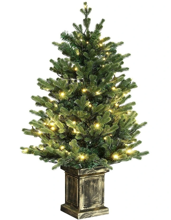 1.2M LED Potted Christmas Tree image 2