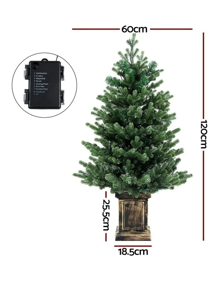 1.2M LED Potted Christmas Tree image 4