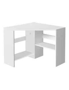 Corner Computer Desk in White