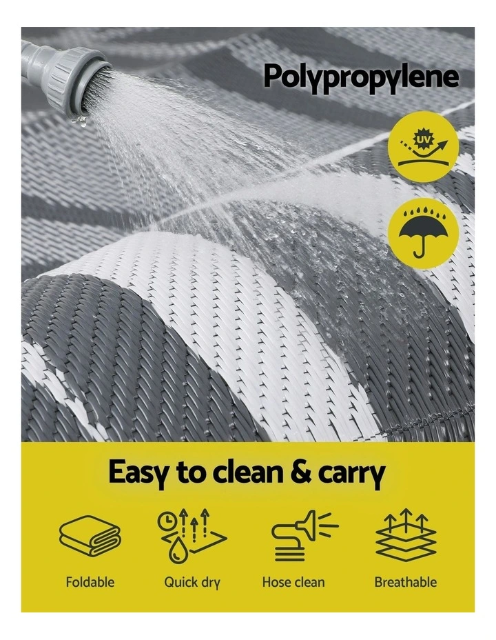 Large Outdoor Rugs 152x244cm in Grey image 5