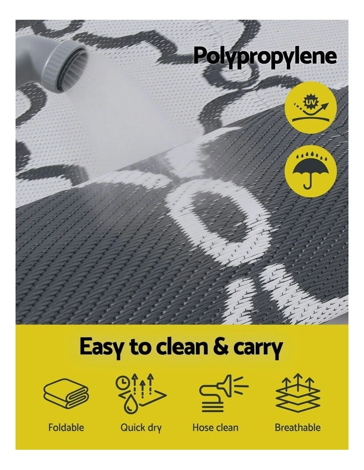 PP Dual-Sided Patio Large Rug  152x244cm in Multi image 5