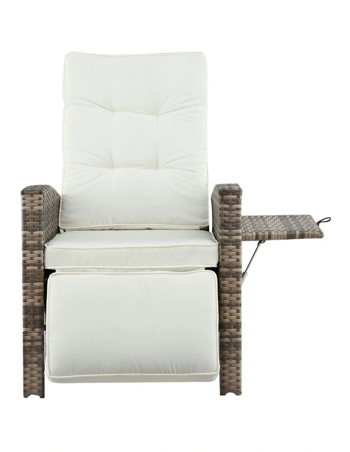 Sun Lounge Outdoor Recliner Chairs in Brown image 2