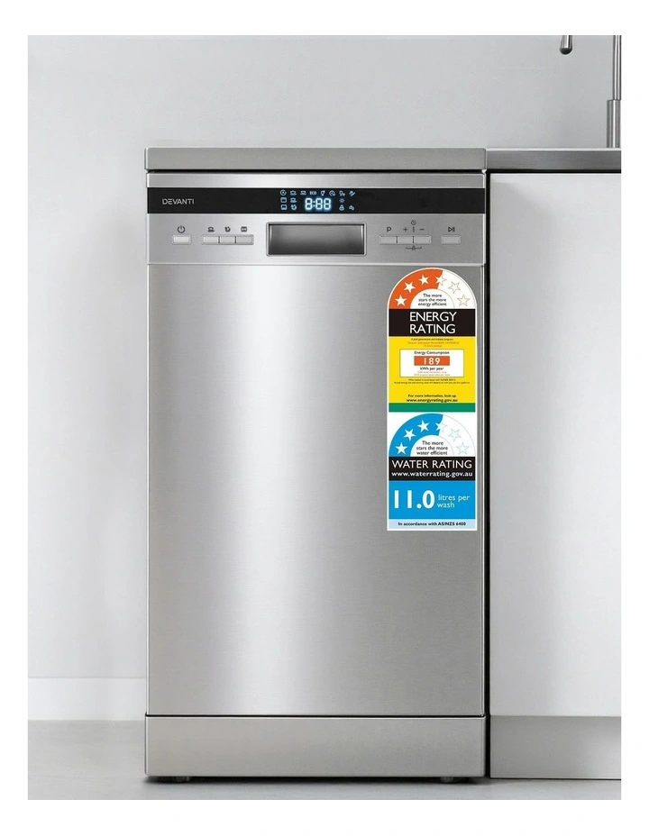 10 Place Settings Freestanding Dishwasher oN Silver image 3