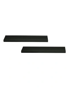 Floating Wall Shelf 90cm Set of 2 in Black