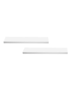 Floating Wall Shelf 90cm Set of 2 in White