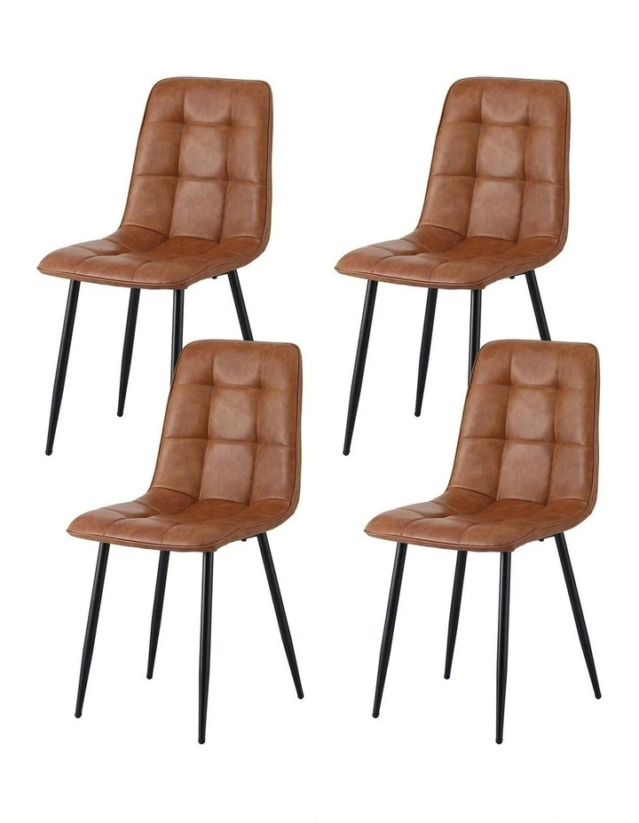 Dining Chairs Set Of 4 in Brown image 1