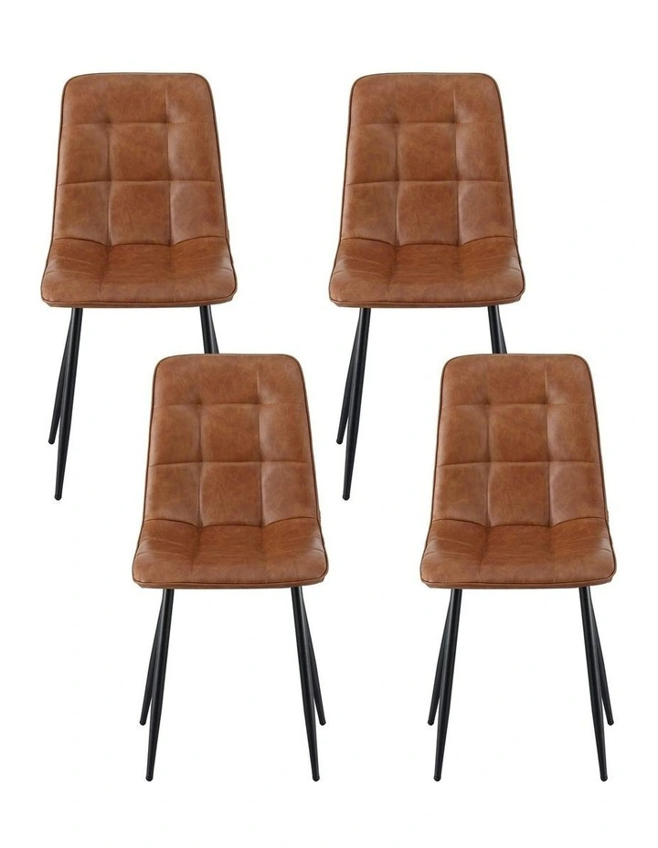 Dining Chairs Set Of 4 in Brown image 2