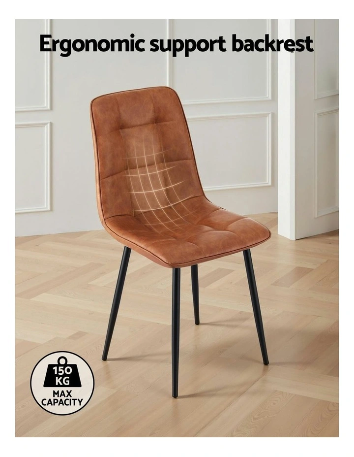 Dining Chairs Set Of 4 in Brown image 5