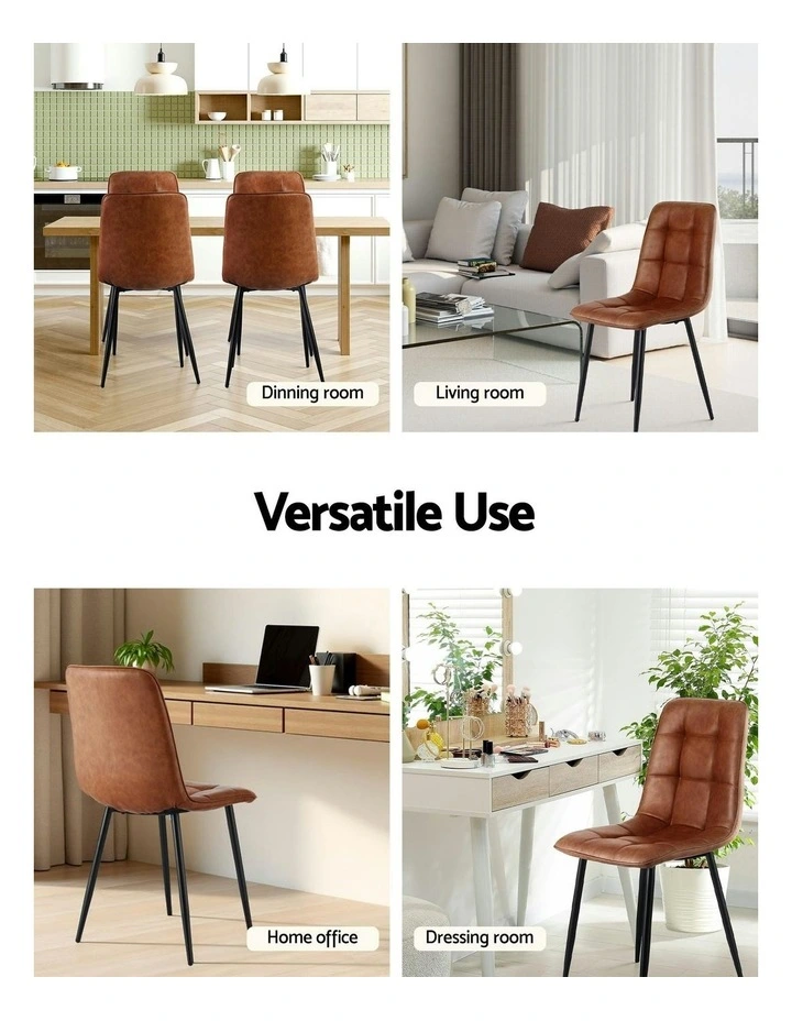 Dining Chairs Set Of 4 in Brown image 6