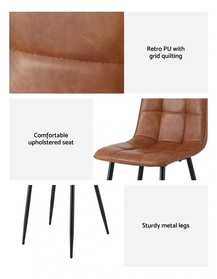 Dining Chairs Set Of 4 in Brown image 7