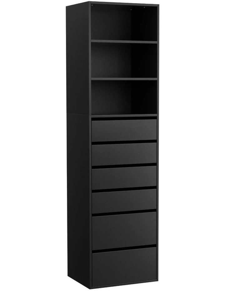 Chest Of 6 Drawers in Black image 1