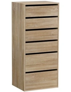 6 Chest Of Drawers Dresser Tallboy in Pine