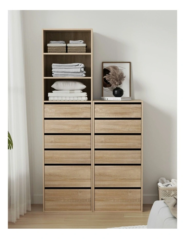 6 Chest Of Drawers Dresser Tallboy in Pine image 7