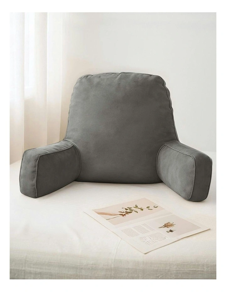 Reading Pillow Back Rest Support Cushion in Grey image 3