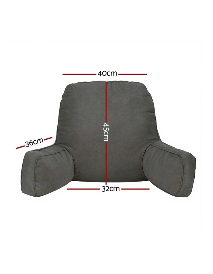 Reading Pillow Back Rest Support Cushion in Grey image 4