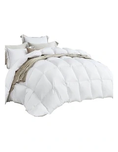 Goose Down Feather 800GSM Quilt Winter Blanket in White