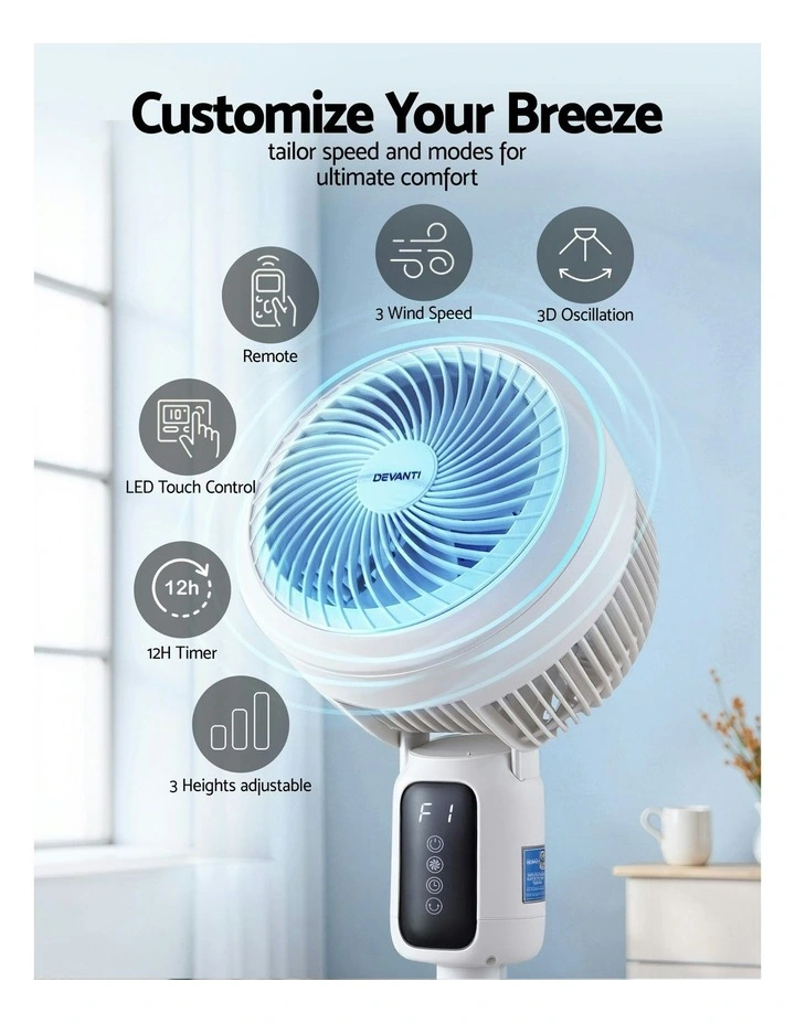 Adjustable Cooling Fan With Remote image 5