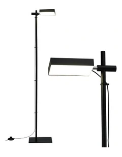 Modern Reading LED Floor Lamp 12W in Black