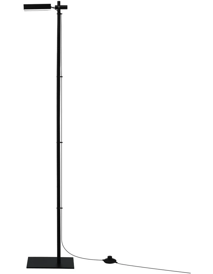 Modern Reading LED Floor Lamp 12W in Black image 2
